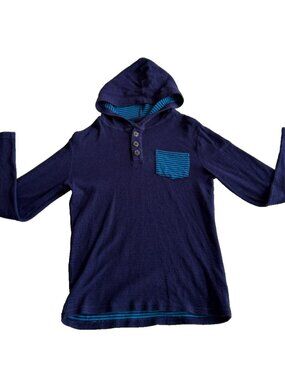 Cat & Jack Kids' Hooded Pullover Blue Sweatshirt, L 12/14